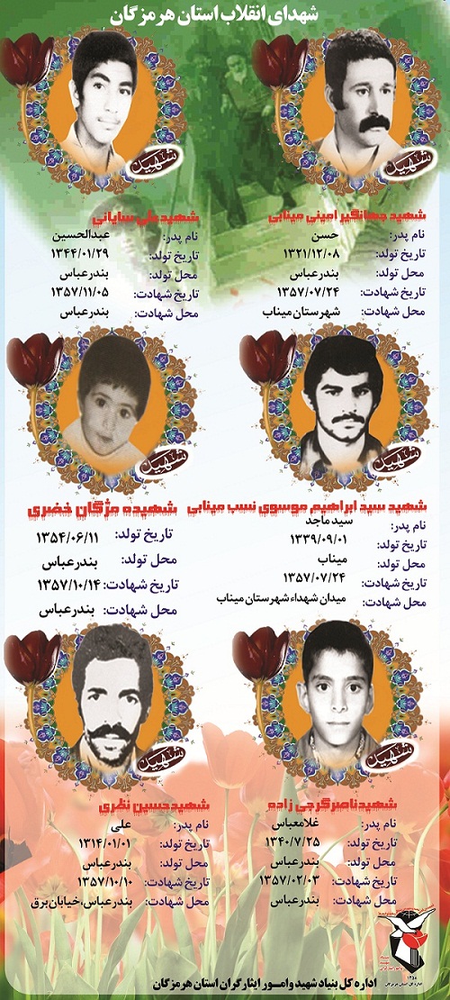 شهدای انقلاب اسلامی در استان هرمزگان