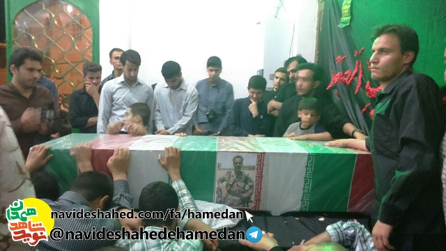 وداع با شکوه با پیکر مطهر سردار شهید سعید شاملو در ملایر