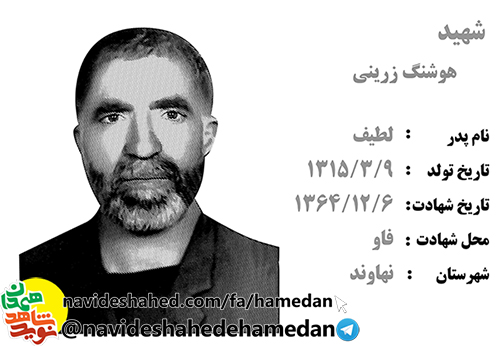 زندگینامه بسیجی شهید هوشنگ زرینی زندگینامه بسیجی شهید هوشنگ زرینی