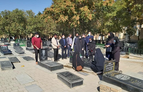 گلزار شهدای بهار عطرافشانی شد