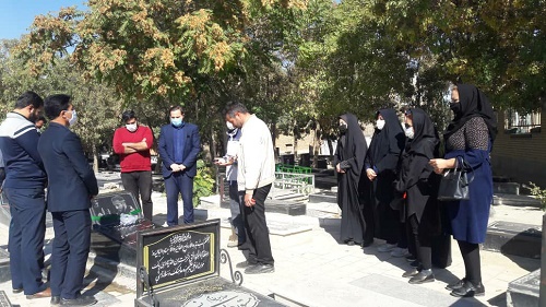 گلزار شهدای بهار عطرافشانی شد