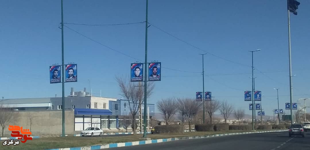 شهر شازند مزین به تمثال شهدا شد