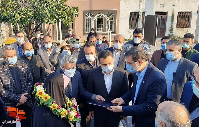 حضور رئيس بنياد شهيد و امورايثارگران در گلزار شهداى مازندران