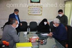 حضور معاونان و مدیران بنیاد شهید و امور ایثارگران در میز خدمت استان قم+فیلم