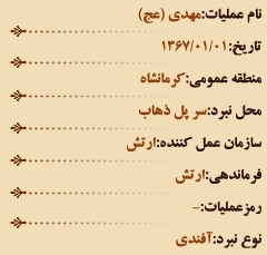 عملیات های هشت سال دفاع مقدس (فروردین ماه)