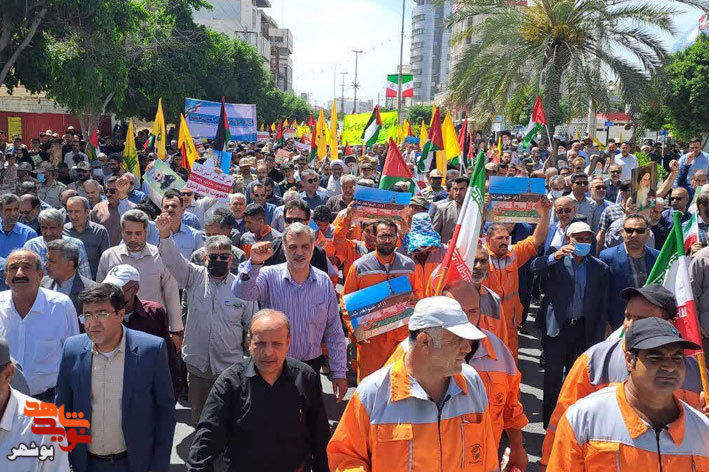 فریاد حمایت از قدس با حضور جانبازان در بوشهر طنین انداز شد