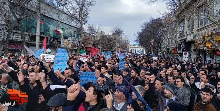 راهپیمایی مردم اردبیل در محکومیت ترور کرمان+ عکس