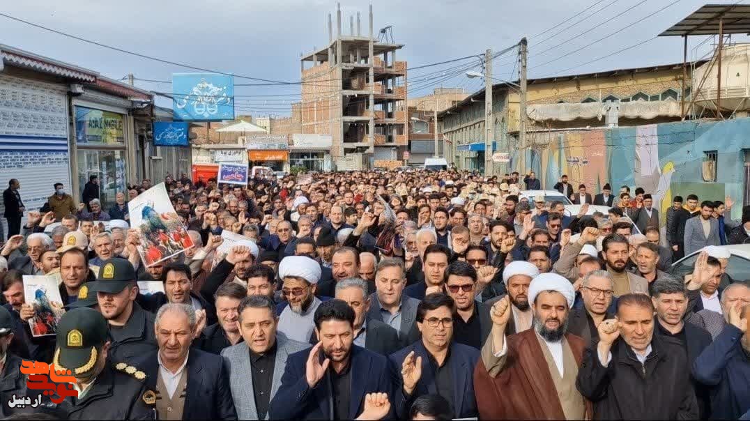 راهپیمایی مردم اردبیل در محکومیت ترور کرمان+ عکس