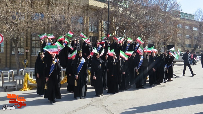 گزارش تصویری| راهپیمایی ۲۲ بهمن در شهر همدان