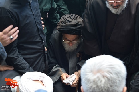پیکر آیت الله آل هاشم به خاک سپرده شد+تصاویر