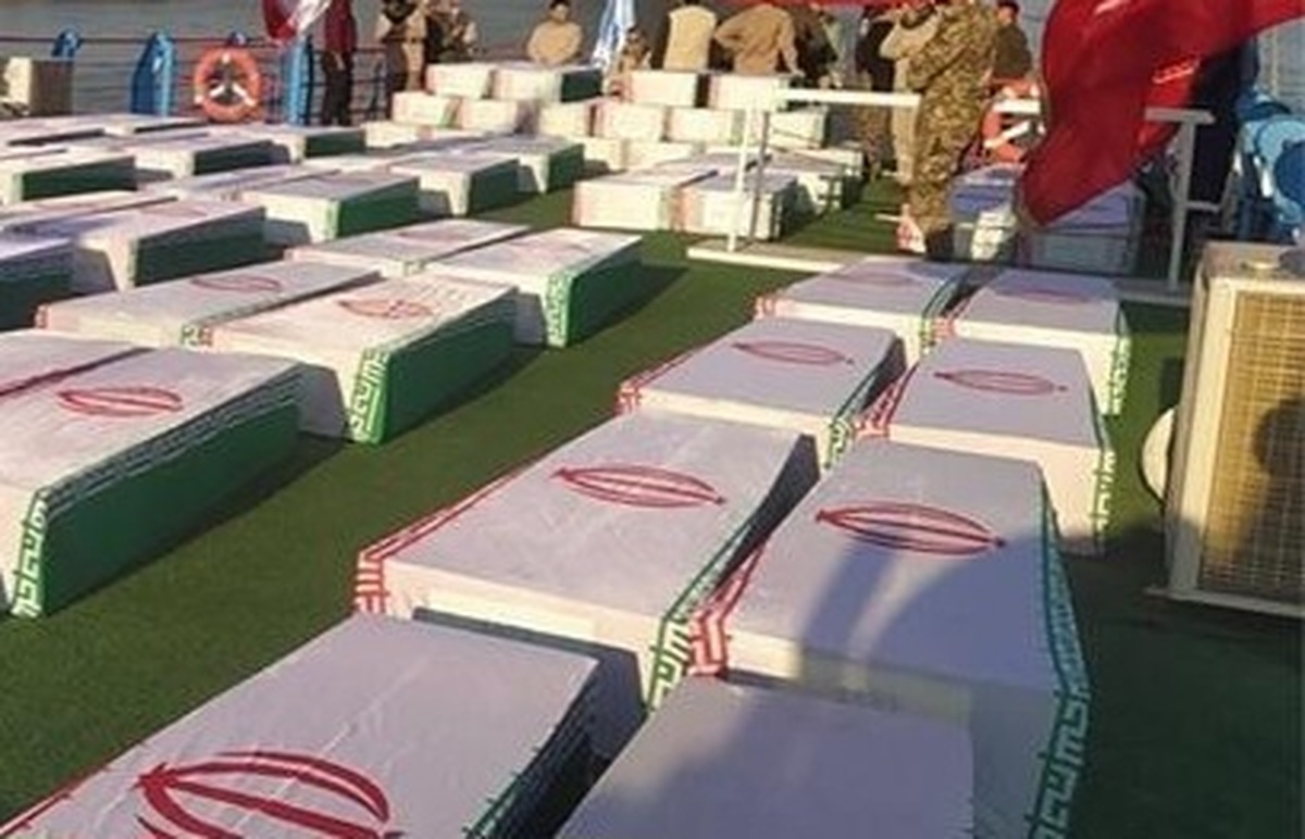 بازگشت ۸۵ شهید دفاع مقدس از مرز آبی اروند به میهن اسلامی