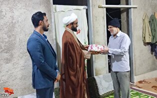 دیدار مسئولان حاجی‌آباد با خانواده جانبازان