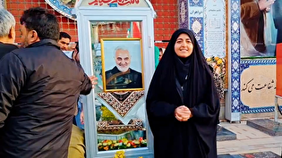 حضور جانبازان دفاع مقدس کرمان در جوار مزار علمدار شهدا حاج قاسم سلیمانی