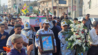 میناب میزبان وداع با شهید «حمید زارعی» مرزبان...