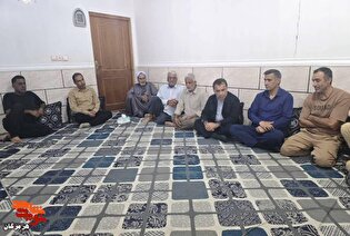دیدار مدیرکل بنیاد شهید هرمزگان با ۷ خانواده شهدای...