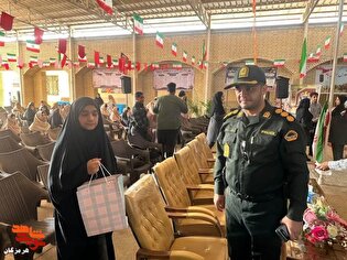 همراهی مسئولان شهرستان قشم با فرزند شهید «قدرت...