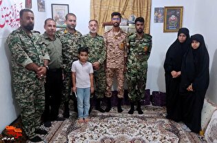 دیدار با خانواده شهید پاسدار «محمد جمری» در بندرلنگه