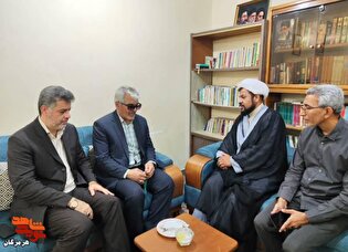 دیدار مسئولان ثبت احوال و بنیاد شهید میناب با...