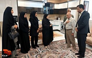 اجرای طرح سپاس با دیدار مسئولان قشم با همسر شهید...