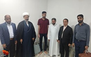 تجلیل از مجروحان جنگ رمضان در بندرخمیر