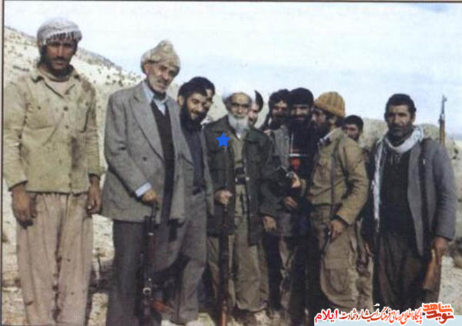 آیت الله حیدری ایلامی در جمع رزمندگان دفاع مقدس