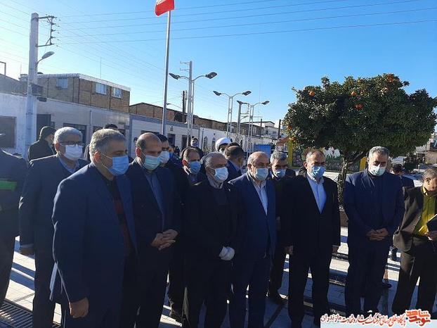 حضور مهندس اوحدى در گلزار شهدا ملامجدين سارى