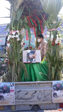 مراسم تشییع پیکر مطهر جانباز ۷۰ درصد حاج غلامعلی مثبت (شاهجویی)- سمنان شانزدهم اسفند ۹۹