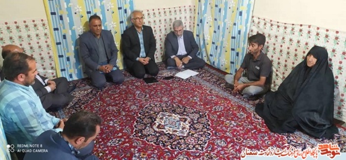 دیدار مدیرکل بنیاد شهید استان سمنان با خانواده معزز شهید والامقام مهدی قربانی- پنجم تیرماه ۱۴۰۰ روستای دشت شاد کالپوش