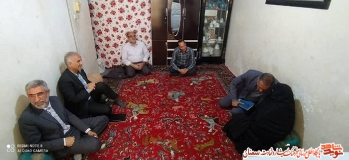 دیدار مدیرکل بنیاد شهید استان سمنان با خانواده معزز شهید والامقام ولی عوضی - ششم تیرماه ۱۴۰۰ روستای حسین آباد کالپوش