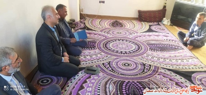 دیدار مدیرکل بنیاد شهید استان سمنان با خانواده معزز شهید والامقام جانباز گرانقدر ۶۰ درصد علی رحمانی - ششم تیرماه ۱۴۰۰ روستای حسین آباد کالپوش