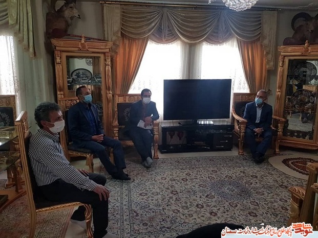 دیدار مسئولان بنیاد شهید استان سمنان با جانباز گرانقدر ۳۰ درصد منصور جوادیان - نهم تیرماه ۱۴۰۰ مهدیشهر