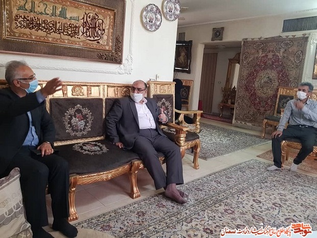 دیدار مسئولان بنیاد شهید استان سمنان با جانباز گرانقدر ۳۰ درصد منصور جوادیان - نهم تیرماه ۱۴۰۰ مهدیشهر