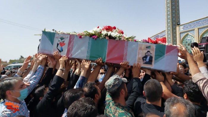 مراسم تشییع پیکر مطهر شهید اقتدار دفاعی مهندس محمد عبدوس - بیست و چهارم خردادماه ۱۴۰۱ از معراج شهدا تا امامزاده اشرف شهرستان سمنان