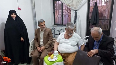 دیدار مسئولان بنیاد شهید شهرستان دامغان با جانباز گرانقدر علیرضا صادقیپور- سیام آذر ۱۴۰۱ شهرستان دامغان