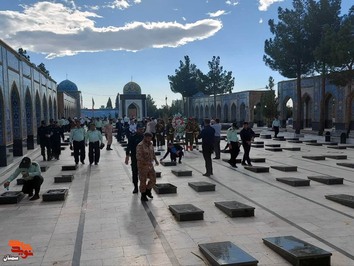 تجدید میثاق حافظان امنیت وطن با آرمانهای والای شهدا- سیزدهم مهرماه ۱۴۰۲ گلزار شهدای فردوس رضای شهرستان دامغان
