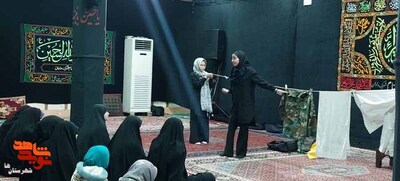 نمایش مسجدی «رهروان شهدا» در حسینیه حضرت ابوالفضل(ع) واقع در شهرک قائمیه شهرستان اسلامشهر